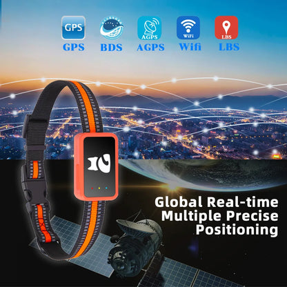 4G Smart Dog Collar Holder GPS Tracker for Pet Waterproof Cat Tracking Device Pet Locator with Find My for Ios Android